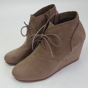 Universal Thread Bessie Microsuede Wedge Bootie
